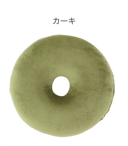 円座クッション もちとろん 低反発 ドーナツクッション 座布団 丸型 ドーナツ型 円形 かわいい 手術後 痔 椅子座布団 デスクワーク チェア クッション ギフト プレゼント(代引不可)