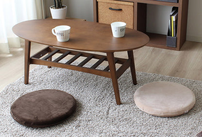 円形クッション もちとろん 座布団 低反発 丸型 円形 かわいい 手術後 痔 椅子座布団 デスクワーク チェア リビング ごろ寝 クッション ギフト プレゼント OGURI 小栗(代引不可)