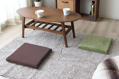 シートクッション もちとろん 座布団 低反発 椅子座布団 デスクワーク チェア リビング ごろ寝 ドライブ 痔 手術後 ギフト プレゼント かわいい OGURI 小栗(代引不可)