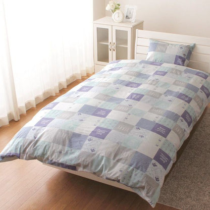 綿100% パッチワーク柄の掛布団カバー パッチワーク かわいい 掛カバー シングルロング （150×210cm）