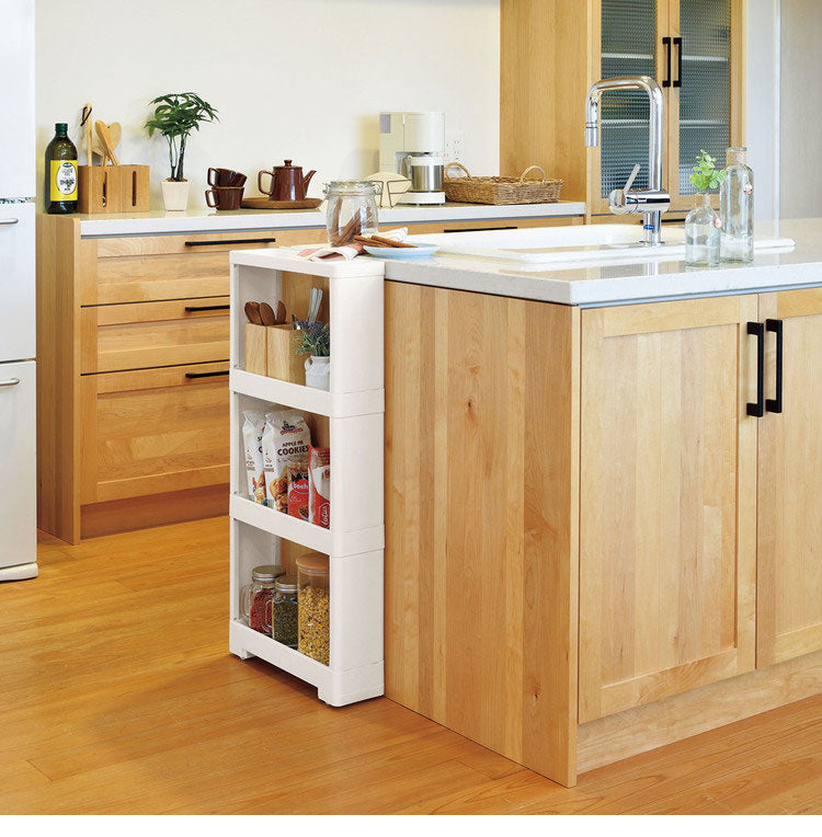 リセ スーパースリムラック 幅12 4段 ノーマル 隙間収納 すきま収納 日本製 JEJアステージ キッチン ストッカー スリム ランドリー収納 洗面所 キッチン収納(代引不可)