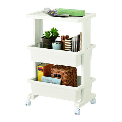 リセ テーブルワゴン 3段 日本製 JEJアステージ キッチンワゴン 収納ワゴン デスク収納 オフィスチェスト サイドワゴン ジェイイージェイ(代引不可)