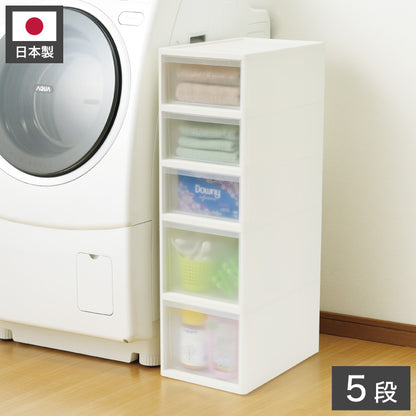 リセ ミドルストッカー 幅26cm 引出し5段 S3M2 日本製 JEJ ジェイイージェイ すき間収納 隙間 収納ボックス 小棚 6段(代引不可)