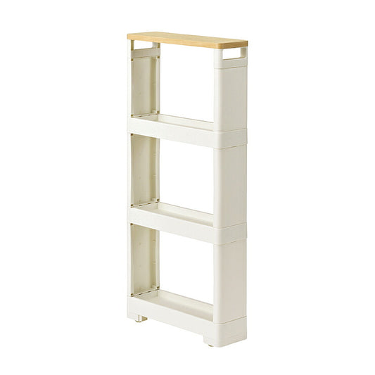 リセ スーパースリムラック 幅12 4段 ノーマル ウッド 隙間収納 すきま収納 日本製 JEJアステージ キッチン ストッカー スリム ランドリー収納 洗面所 キッチン収納(代引不可)