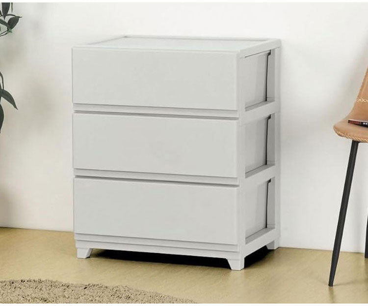 日本製 組立簡単 収納ケース チェスト デコニーシーヴォワイド 3段 幅54×奥行41.5×高さ66.1cm JEJアステージ 収納ボックス タンス リビングチェスト 押入れ収納 クローゼット おしゃれ ワイドタイプ(代引不可)