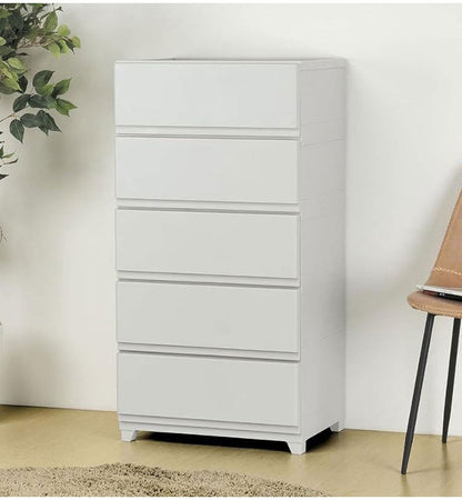 日本製 組立簡単 収納ケース チェスト 壁付デコニーシーヴォワイド 5段 幅54×奥行41.5×高さ106.1cm JEJアステージ 収納ボックス タンス リビングチェスト 押入れ収納 クローゼット おしゃれ(代引不可)