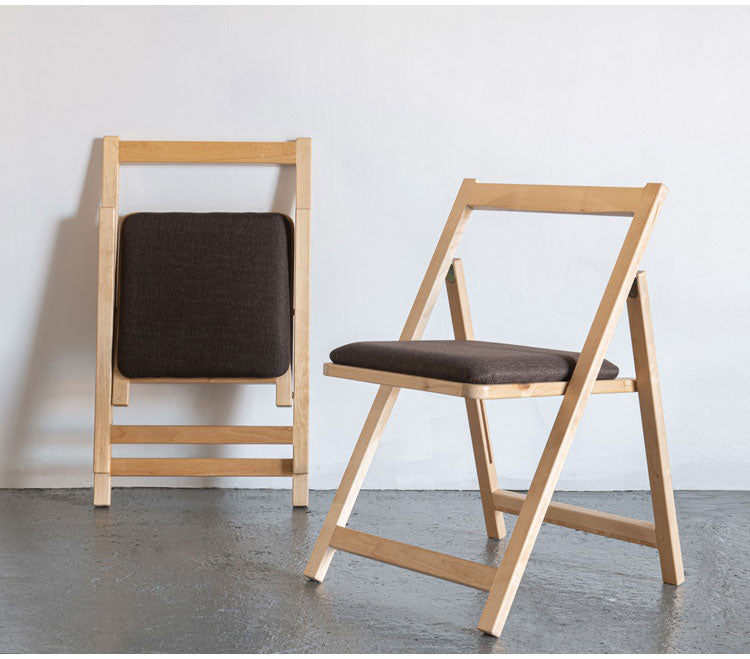 天然木 収納式 折りたたみチェア ゆったり座面 ダイニングチェア 1脚 折り畳み チェア 椅子 イス フォールディングチェア スリム 来客用 リモートワーク 在宅勤務(代引不可)