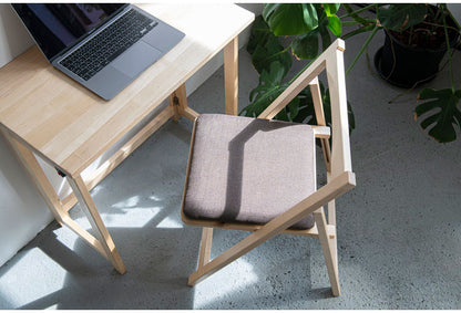 天然木 収納式 折りたたみチェア ゆったり座面 ダイニングチェア 1脚 折り畳み チェア 椅子 イス フォールディングチェア スリム 来客用 リモートワーク 在宅勤務(代引不可)