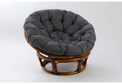 ラタンチェア ゆったり座れるくつろぎチェア 籐 ポリウレタン塗装 ラタン イス 椅子 チェア ソファ クッション リラックスチェア 籐家具 父の日 母の日 プレゼント おしゃれ(代引不可)