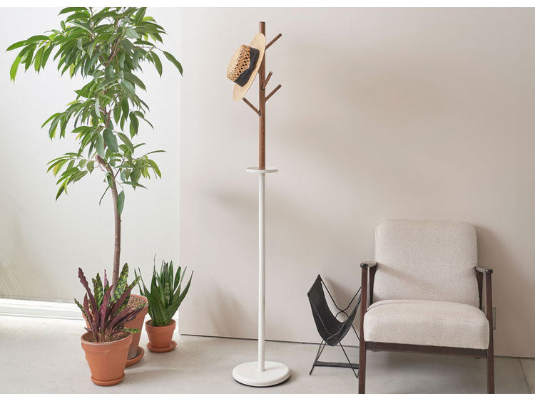 ポールハンガー スリム 棚付き トレー付き 高さ179.5cm 幅28.5cm すき間収納 隙間収納 ハンガーラック おしゃれ 衣類収納 収納家具 北欧 収納 コート掛け 玄関収納(代引不可)