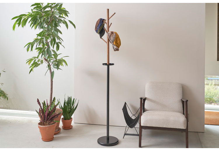 ポールハンガー スリム 棚付き トレー付き 高さ179.5cm 幅28.5cm すき間収納 隙間収納 ハンガーラック おしゃれ 衣類収納 収納家具 北欧 収納 コート掛け 玄関収納(代引不可)