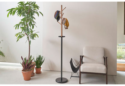 ポールハンガー スリム 棚付き トレー付き 高さ179.5cm 幅28.5cm すき間収納 隙間収納 ハンガーラック おしゃれ 衣類収納 収納家具 北欧 収納 コート掛け 玄関収納(代引不可)