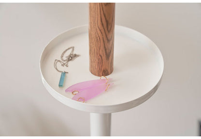 ポールハンガー スリム 棚付き トレー付き 高さ179.5cm 幅28.5cm すき間収納 隙間収納 ハンガーラック おしゃれ 衣類収納 収納家具 北欧 収納 コート掛け 玄関収納(代引不可)