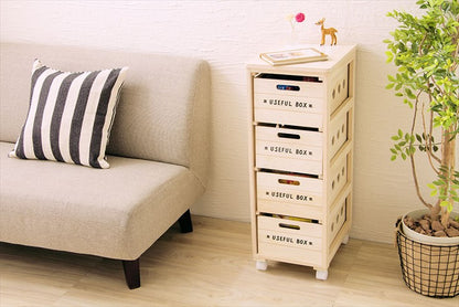 キッチンワゴン ワゴン キッチン 収納 キャスター タイル 天然木 桐 引き出し 4段 作業台 キッチン収納 木製 野菜ストッカー(代引不可)