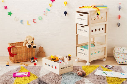 キッチンワゴン ワゴン キッチン 収納 キャスター タイル 天然木 桐 引き出し 4段 作業台 キッチン収納 木製 野菜ストッカー(代引不可)