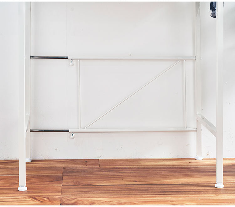 ゴミ箱上ラック 棚2段 伸縮式 幅56~76cm 奥行41cm 高さ110cm 棚板高さ調節 レンジ台 レンジラック ごみ箱上ラック ゴミ箱ラック ごみ箱ラック ダストボックス 2個 ごみ箱収納 ゴミ箱収納 棚(代引不可)