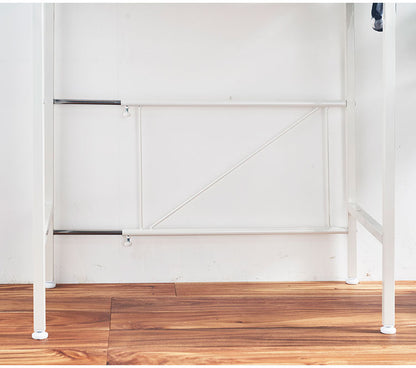 ゴミ箱上ラック 棚2段 伸縮式 幅56~76cm 奥行41cm 高さ110cm 棚板高さ調節 レンジ台 レンジラック ごみ箱上ラック ゴミ箱ラック ごみ箱ラック ダストボックス 2個 ごみ箱収納 ゴミ箱収納 棚(代引不可)