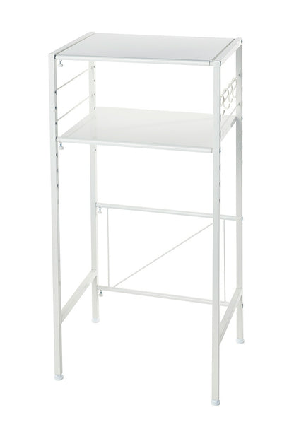 ゴミ箱上ラック 棚2段 伸縮式 幅56~76cm 奥行41cm 高さ110cm 棚板高さ調節 レンジ台 レンジラック ごみ箱上ラック ゴミ箱ラック ごみ箱ラック ダストボックス 2個 ごみ箱収納 ゴミ箱収納 棚(代引不可)