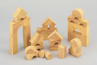 つみき ソフトブロック 木目 30ピースセット おもちゃ ベビー キッズ やわらかい ソフトブロック ソフト 知育玩具 想像力 発想力 子供プレゼント 出産祝い クリスマス(代引不可)