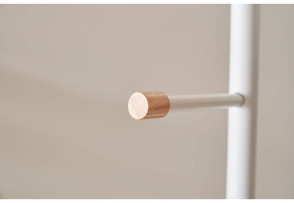 ポールハンガー スリム 高さ176cm 幅30cm ハンガーラック コートハンガー 省スペース おしゃれ 北欧 シンプル モダン スチール 天然木 衣類収納 収納家具 収納 コート掛け 玄関収納(代引不可)