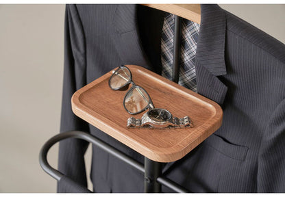 スーツ&スラックスハンガー 棚付き フック付き ハンガーラック スーツ掛け スーツ ジャケット ネクタイ 時計 眼鏡 アクセサリー 収納 スーツハンガー コートハンガー(代引不可)