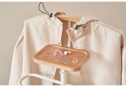 スーツ&スラックスハンガー 棚付き フック付き ハンガーラック スーツ掛け スーツ ジャケット ネクタイ 時計 眼鏡 アクセサリー 収納 スーツハンガー コートハンガー(代引不可)