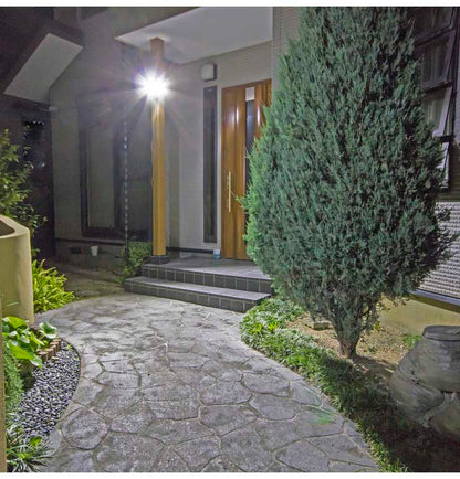 LEDセンサーライト ムサシ RITEX ライテックス LED-AC307 コンセント式 7W×1灯 明るさ500ルーメン 人感センサーライト 防犯 屋外 防犯グッズ 玄関(代引不可)