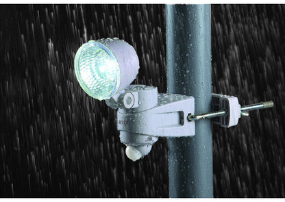 LEDセンサーライト ムサシ RITEX ライテックス LED-AC307 コンセント式 7W×1灯 明るさ500ルーメン 人感センサーライト 防犯 屋外 防犯グッズ 玄関(代引不可)