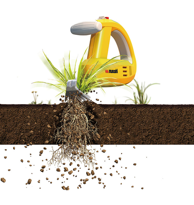 ムサシ 充電式 除草バイブレーター 専用ハンドルセット WE-750ST 3段伸縮 雑草抜き 駆除 草刈り機 草むしり 振動除草 ガーデニング ハンドル付き WE-709 園芸 手入れ