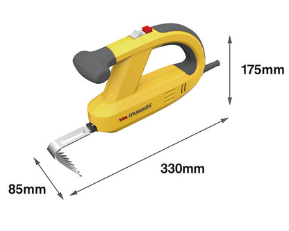 ムサシ コンセント式 除草バイブレーター WE-700 専用替刃ノコギリ付き 雑草抜き 草むしり 駆除 草刈り機 振動除草(代引不可)