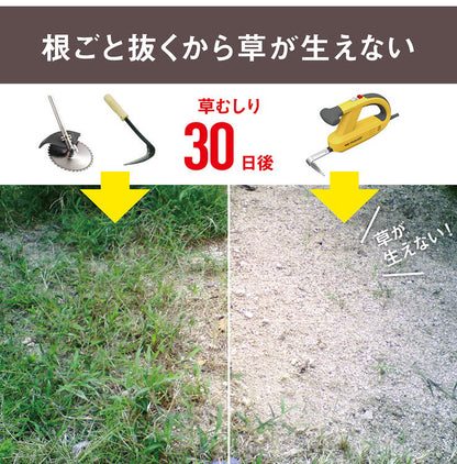 ムサシ コンセント式 除草バイブレーター WE-700 専用替刃ノコギリ付き 雑草抜き 草むしり 駆除 草刈り機 振動除草(代引不可)