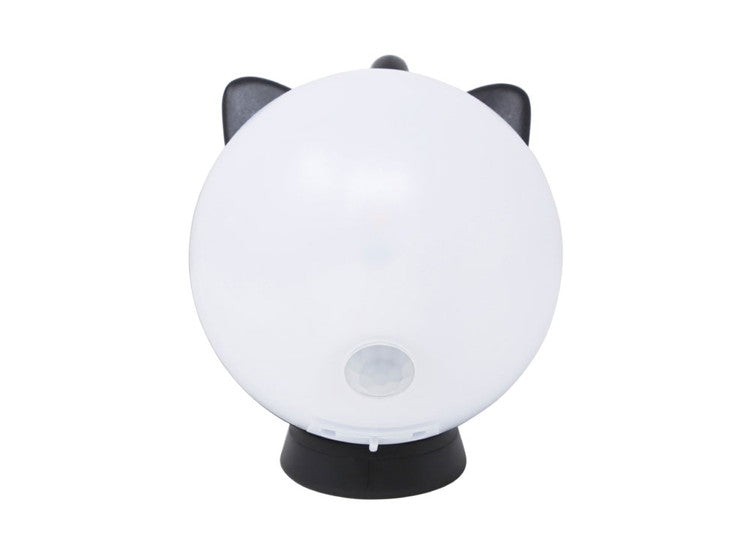 ムサシ 充電式 ねこのライト まんまるねこちゃんセンサーライト 自動点灯 センサー NEKOLIGHT 50lm 吊り下げ フック付き マグネット ランタン 寝室 リビング 玄関 廊下 かわいい 可愛い(代引不可)