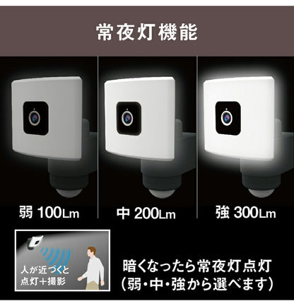 ムサシ 自動追尾 監視カメラ&ライト 20Wワイド追尾式LEDセンサーライトWI-FIカメラ C-AC1020TA 防犯カメラ 防犯ライト 強盗対策 防犯対策 musashi(代引不可)