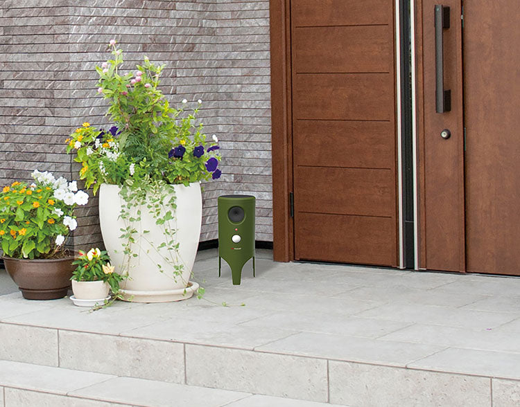 ムサシ ソーラー猫しっし 超音波猫よけ 電池交換不要 置くだけ簡単 ネコしっし ソーラー発電式 センサー式 猫よけ ネコよけ 猫対策 ネコ対策 庭 ガーデン おしゃれ REP-610 musashi