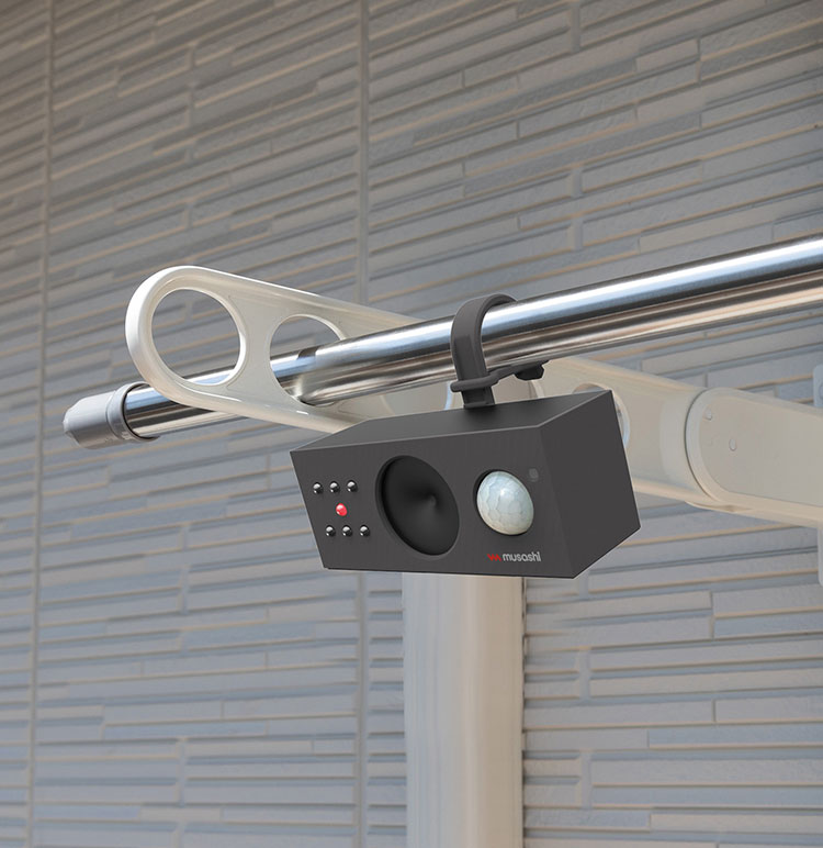 ムサシ ソーラー鳥しっし 超音波鳥よけ 電池交換不要 置くだけ簡単 トリしっし ソーラー発電式 鳥よけ 害鳥対策 ハト 鳩 ムクドリ カラス カラスよけ フン害対策 庭 ガーデン REP-700 musashi