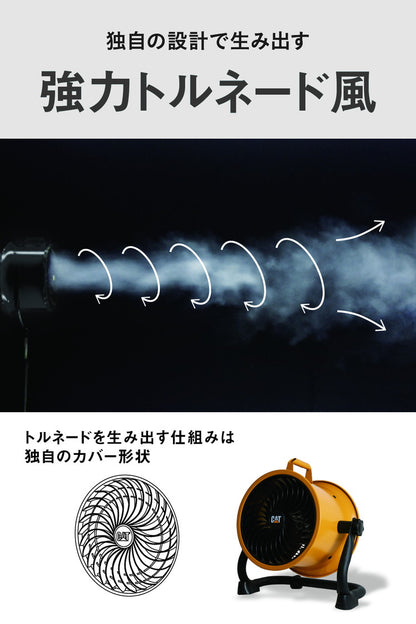 【限定おまけ付き】CAT サーキュレーター 羽根22cm 風量4段階 360度回転 工業扇風機 工場扇 送風機 扇風機 壁・床タイプ HVD-9AC 業務用 工業用 壁掛け 床置き ファン 換気(代引不可)