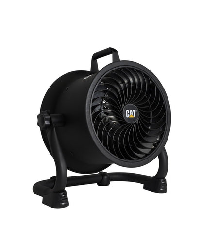 【限定おまけ付き】CAT サーキュレーター 羽根22cm ブラック 風量4段階 360度回転 工業扇風機 工場扇 送風機 壁・床タイプ HVD-9ACBK 業務用 工業用 壁掛け 床置き ファン 換気(代引不可)