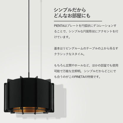 EGLO ペンダントライト おしゃれ 北欧 ダイニング 照明 キッチン ダクトレール LED 電球対応 照明器具 間接照明 天井照明 EGLO PINETA 43cm ブラック 黒 204264J 電球別売(代引不可)