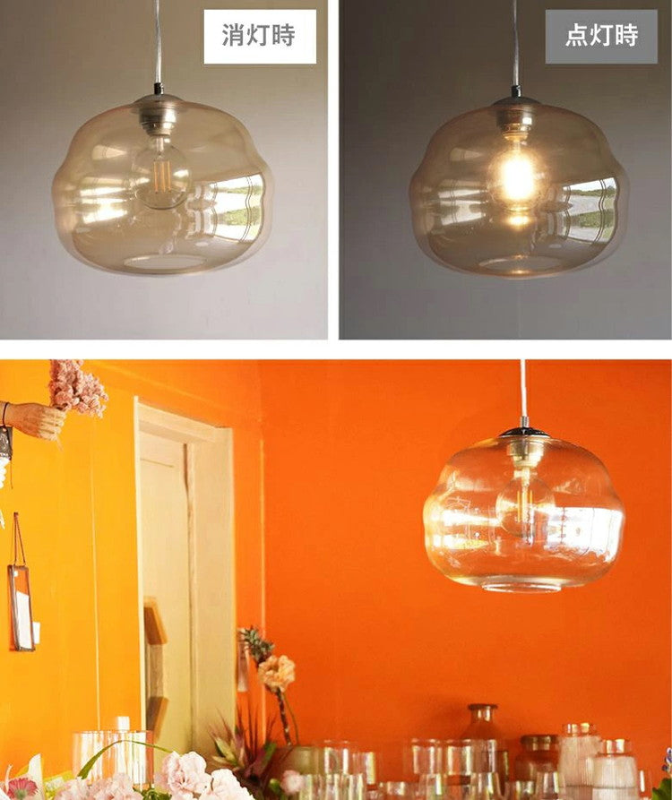 EGLO ペンダントライト ガラス おしゃれ 北欧 ダイニング 照明 キッチン ダクトレール LED 電球対応 照明器具 間接照明 天井照明 EGLO DOGATO 32.8cm アンバー 204424J 電球別売(代引不可)