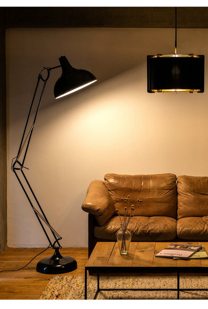 EGLO フロアライト スタンドライト おしゃれ 北欧 間接照明 フロアスタンド 寝室 リビング フロアランプ アンティーク LED インテリア 照明 EGLO BORGILLIO ブラック 黒 204566J 電球別売(代引不可)