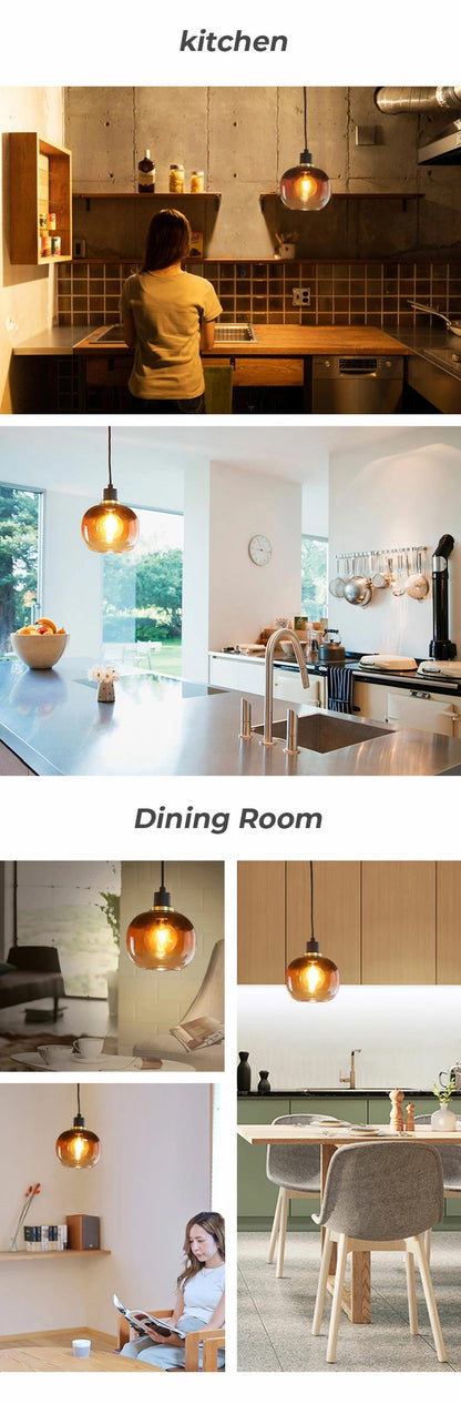 EGLO ペンダントライト ガラス おしゃれ 北欧 ダイニング 照明 キッチン ダクトレール LED 電球対応 照明器具 間接照明 天井照明 EGLO OILELLA BROWN 205567J 電球別売(代引不可)