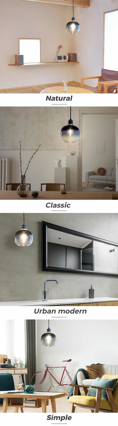 EGLO ペンダントライト ガラス おしゃれ 北欧 ダイニング 照明 キッチン ダクトレール LED 電球対応 照明器具 間接照明 天井照明 EGLO OILELLA GREY 205568J 電球別売(代引不可)