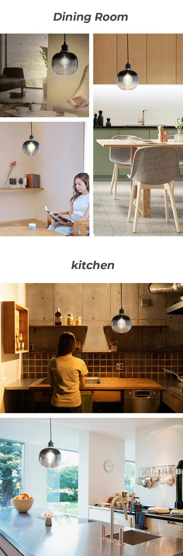 EGLO ペンダントライト ガラス おしゃれ 北欧 ダイニング 照明 キッチン ダクトレール LED 電球対応 照明器具 間接照明 天井照明 EGLO OILELLA GREY 205568J 電球別売(代引不可)