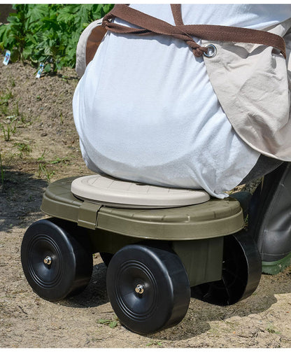 グリーンパル 日本製 フィールドカート ジュニア KURURI 回転座面 耐荷重80kg 座ったまま回転 ガーデニング 園芸 草刈り 腰かけ 腰掛け 台車 椅子 洗車 フィールドカート(代引不可)