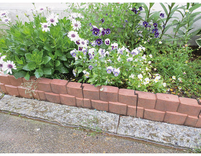 グリーンパル 日本製 樹脂製フェンス 10個組 差込むだけで簡単設置 柵っと ガーデニング 園芸 花壇 囲い 土留め ブロック 仕切り お庭の縁取り フェンス 柵(代引不可)