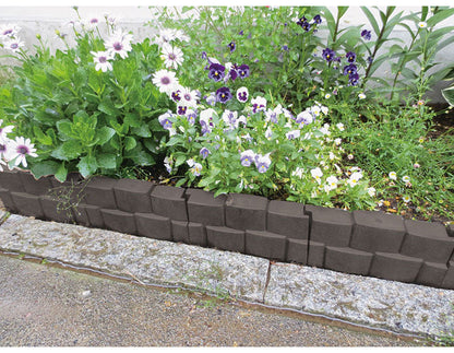 グリーンパル 日本製 樹脂製フェンス 10個組 差込むだけで簡単設置 柵っと ガーデニング 園芸 花壇 囲い 土留め ブロック 仕切り お庭の縁取り フェンス 柵(代引不可)