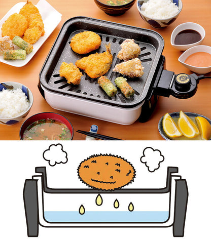日本製 コンパクトグリルちょこちょこ焼きコンパクトグリル ホットプレート電気コンロ焼肉プレート日本製 卓上電気コンロ(代引不可)
