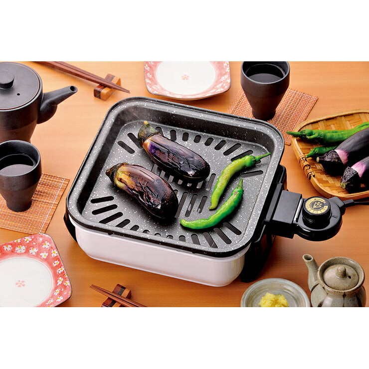 日本製 コンパクトグリルちょこちょこ焼きコンパクトグリル ホットプレート電気コンロ焼肉プレート日本製 卓上電気コンロ(代引不可)