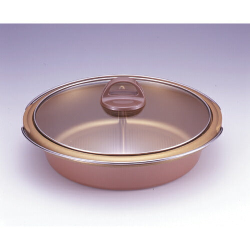 日本製 仕切り鍋 両手鍋 卓上鍋 天ぷら鍋 鍋 すき焼き鍋 おでん鍋 しゃぶしゃぶ鍋 2色鍋 揚げ物OKおすすめ品 人気(代引不可)