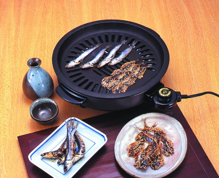 日本製 消煙グリラー ヘルシートーク 焼肉 ハイパワー 焼肉プレート 焼き魚 魚 肉 焼魚グリル 煙 臭い めざし 卓上 調理器具(代引不可)